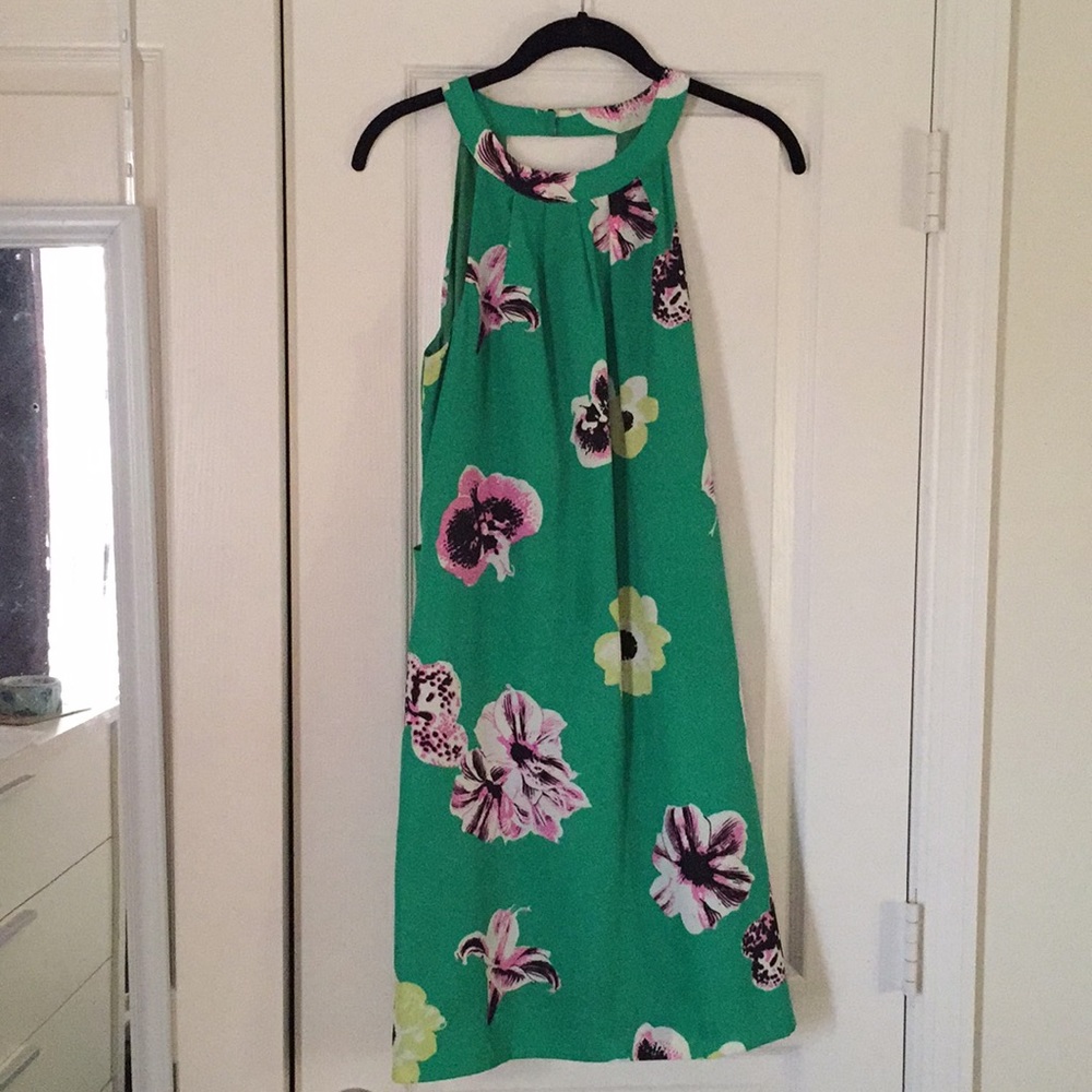 Green Floral J.Crew Dress